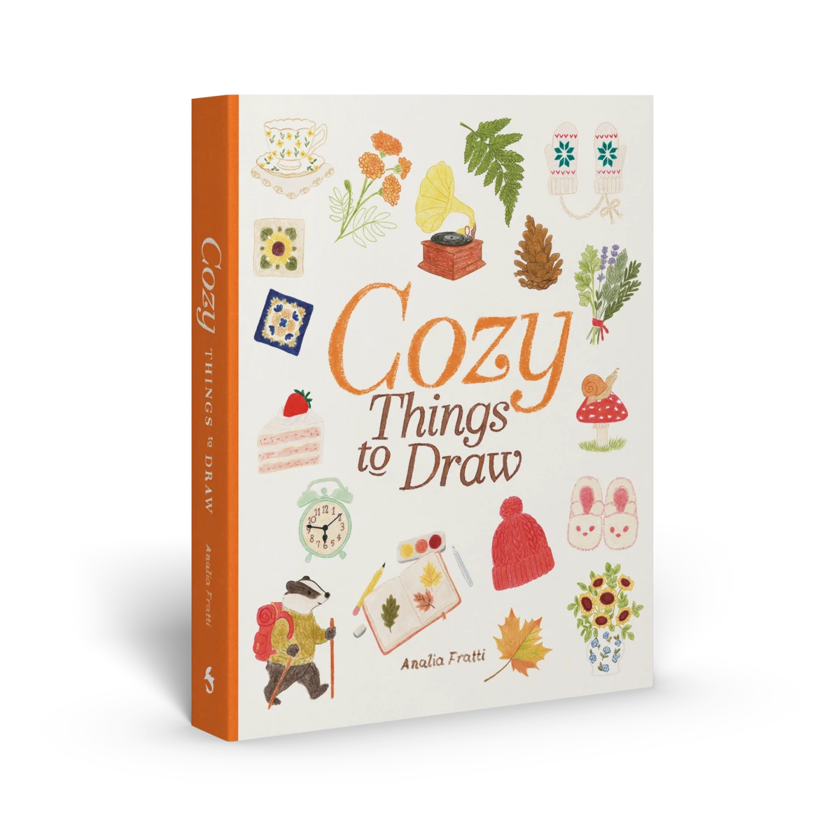 Three-dimensional view of Analia Fratti's book Cozy Things to Draw.